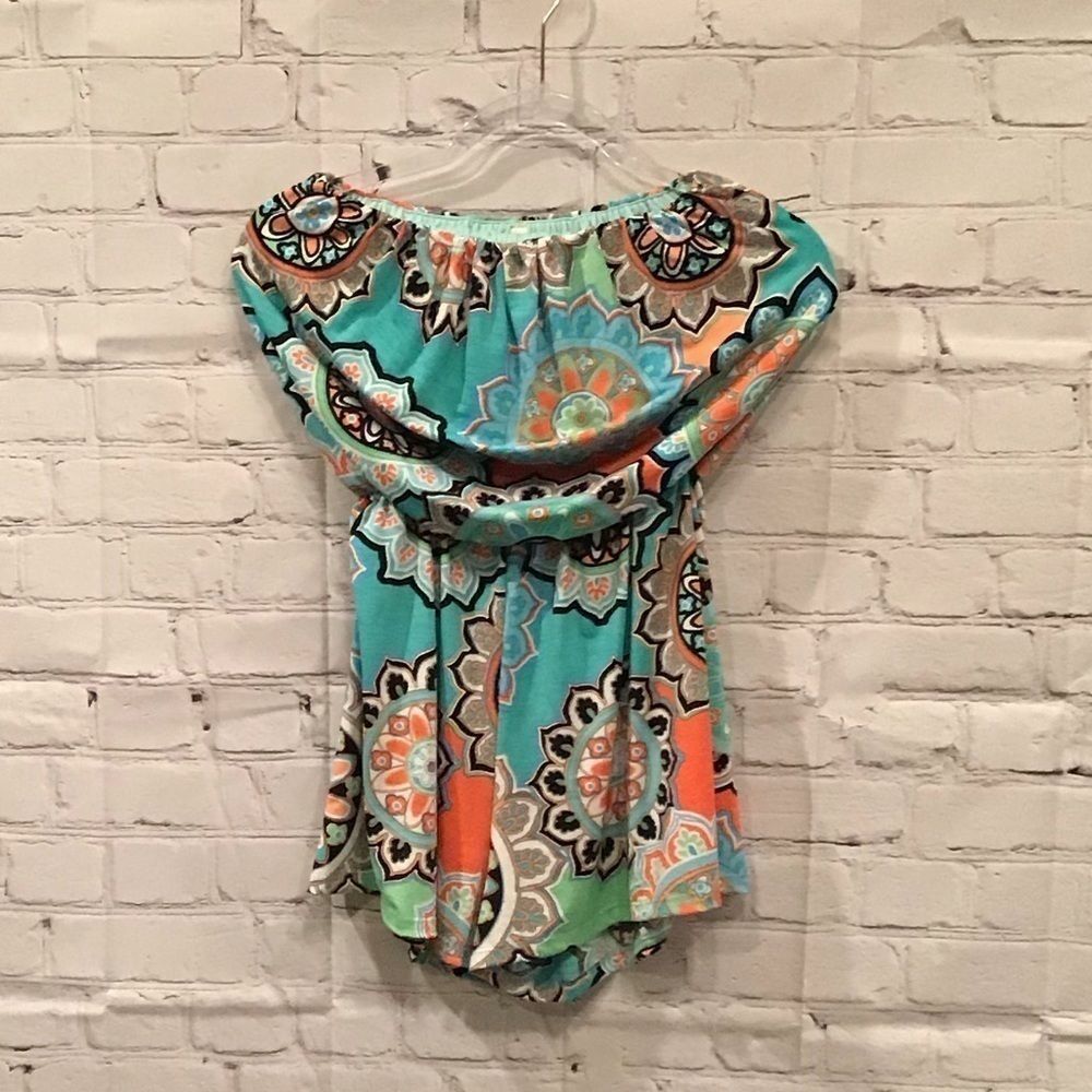 Boutique Strapless Boho one piece